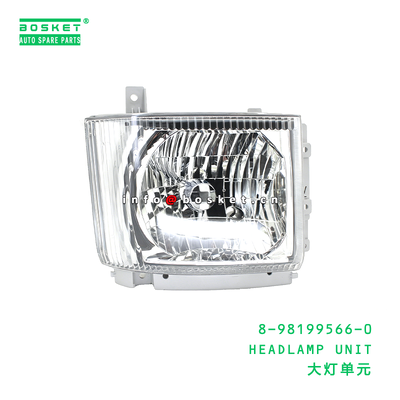 8-98199566-0 Headlamp Unit Suitable for ISUZU 8981995660 with 1PCS Pack Quantities and 3 Months Warranty