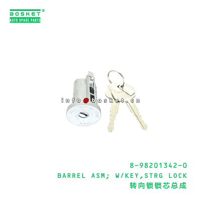 8-98201342-0 Barrel Assembly with Key and Steering Lock Suitable for ISUZU VC46 6UZ1