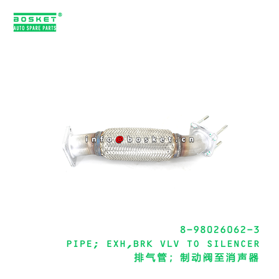 ISUZU 8980260623 Exhaust Pipe Brake Valve to Silencer Corrosion Resistant High-Quality Steel