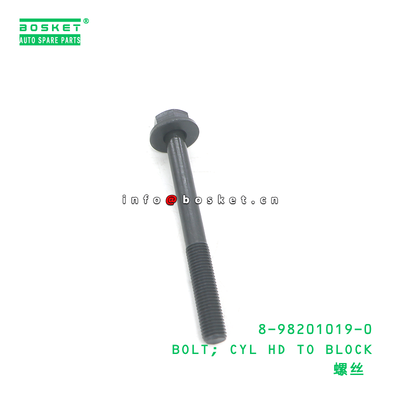 8-98201019-0 BOLT; CYL HD TO BLOCK suitable for ISUZU 4JJ1 4JH1 8982010190