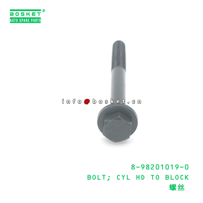 8-98201019-0 BOLT; CYL HD TO BLOCK suitable for ISUZU 4JJ1 4JH1 8982010190