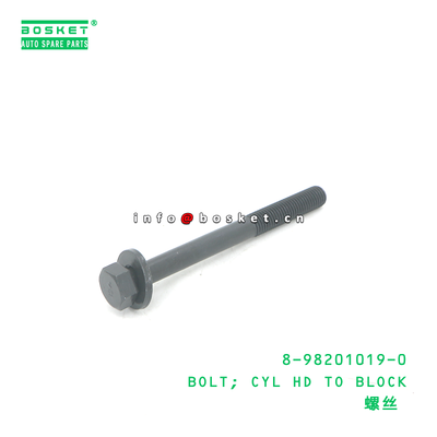 8-98201019-0 BOLT; CYL HD TO BLOCK suitable for ISUZU 4JJ1 4JH1 8982010190