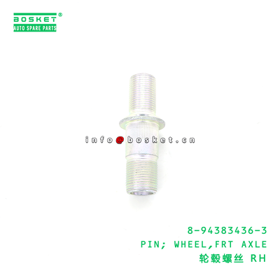 8-94383436-3 Front Axle Wheel Pin for ISUZU NPR NKR 600P 4KH1 Wheel Pin 1PCS