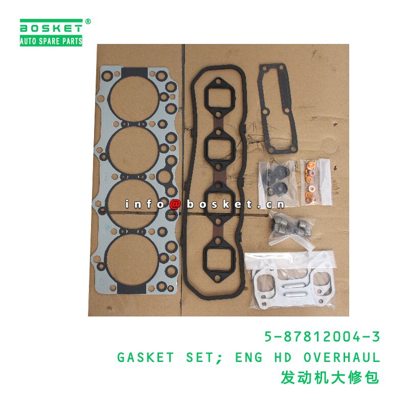 5-87812004-3 GASKET SET; ENG HD OVERHAUL suitable for ISUZU 5878120043
