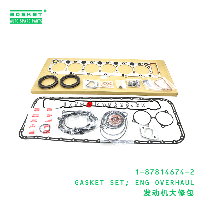 1-87814674-2 GASKET SET; ENG OVERHAUL suitable for ISUZU   1878146742