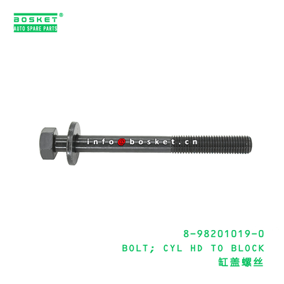 8-98201019-0 BOLT; ISUZU 4JJ1 4JH1 8982010190 এর জন্য ব্লক করার জন্য CYL HD